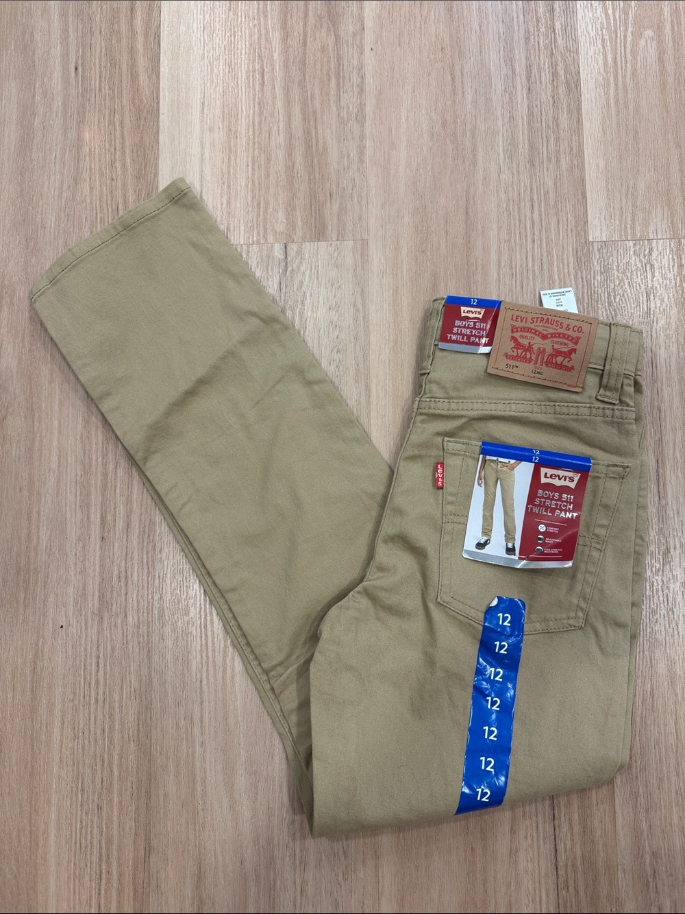 Levi's Boys' 511 Stretch Twill Pants - Khaki